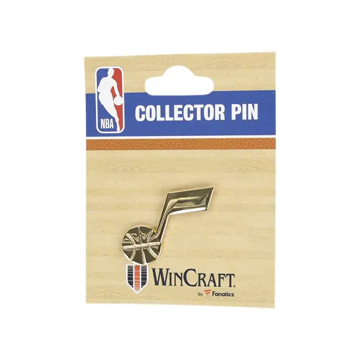 Épingle avec logo doré du Utah Jazz