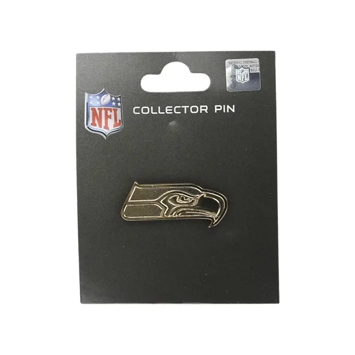 Épingle à logo or des Seahawks de Seattle