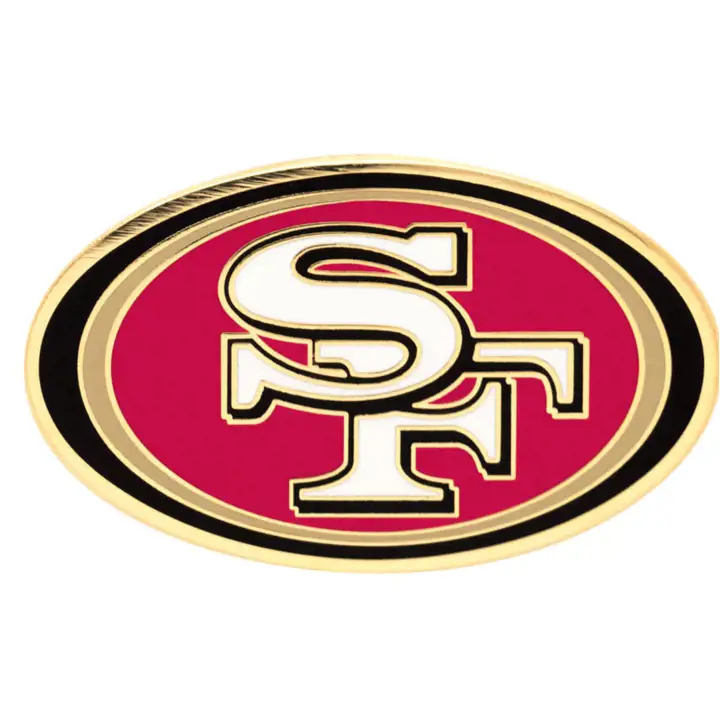 Épingle à l'effigie du logo des 49ers de San Francisco