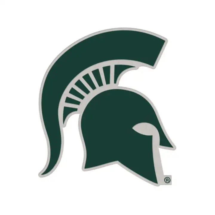 Épingle avec logo de l'équipe des Spartans de Michigan State