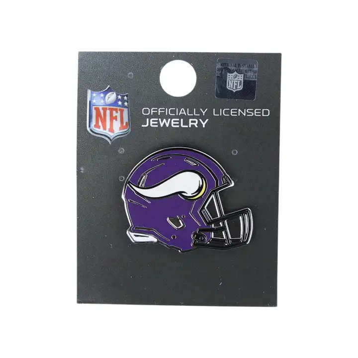 Épinglettes de casque des Vikings du Minnesota