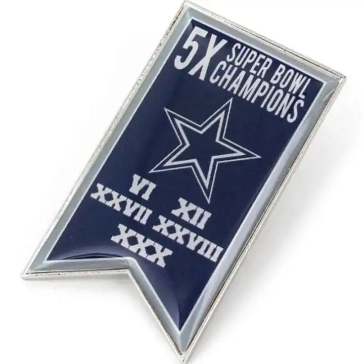 Épingle de fan de la bannière de championnat des Cowboys