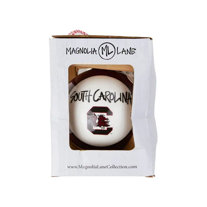 Ornement du stade des South Carolina Gamecocks avec ruban et clochettes