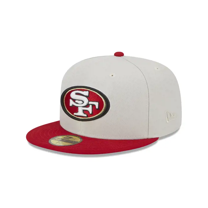 Casquette 59FIFTY IVO/BLK des 49ers de San Francisco NFL Worldclass Patch