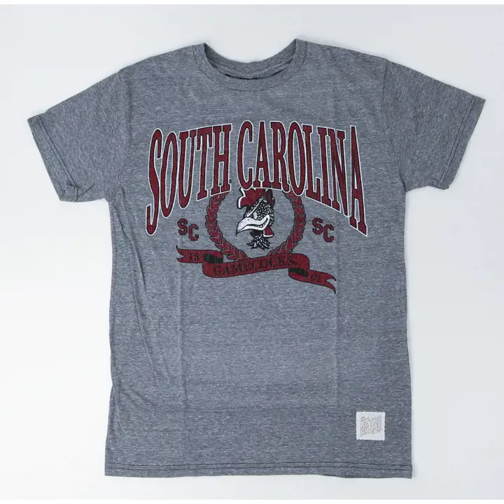 T-shirt Triblend South Carolina Gamecocks NCAA, motif couronne de laurier