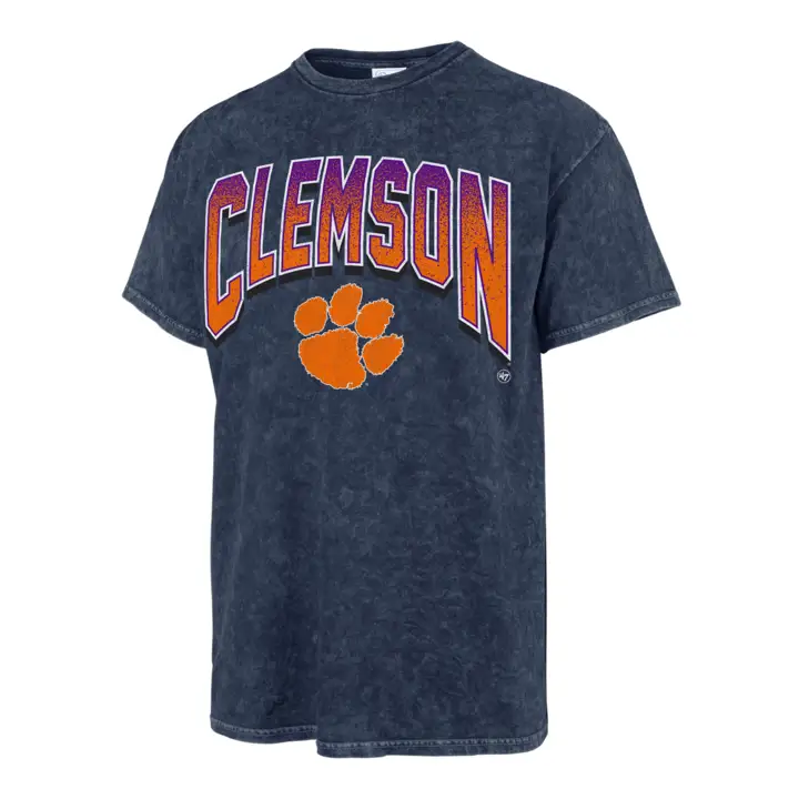 T-shirt tubulaire Sterling Rocker Clemson Tigers NCAA BLEU