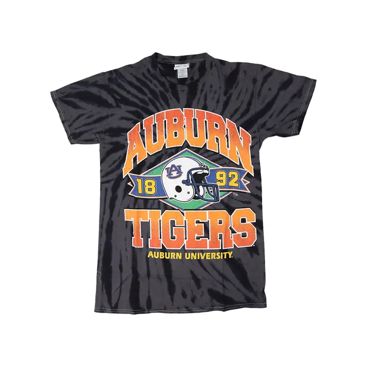T-Shirt Tubulaire Vintage Auburn Tigers NCAA Brickhouse BLEU MARINE