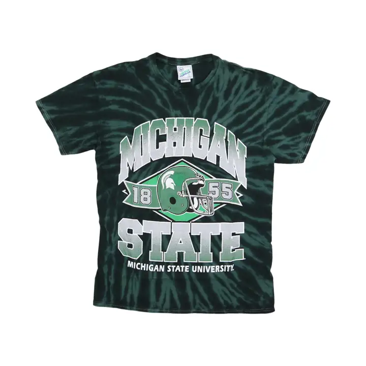 T-shirt tubulaire vintage Brickhouse NCAA Michigan State Spartans