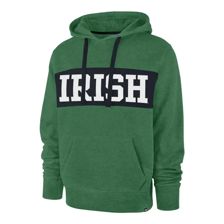 Sweat à capuche Notre Dame Fighting Irish NCAA avec passe de poitrine KGRN