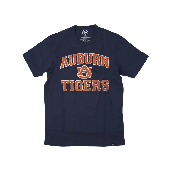 T-shirt bleu avec arche universitaire Auburn Tigers NCAA Franklin