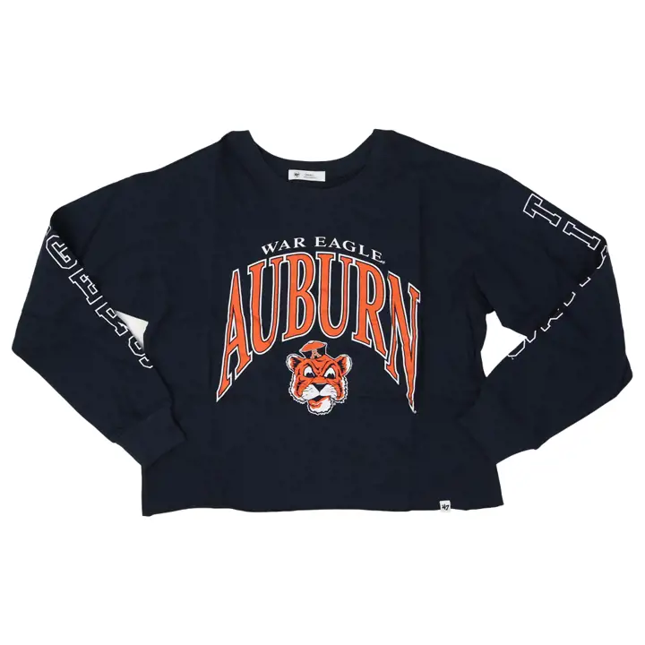 Auburn Tigers NCAA Tee-shirt manches longues Skyler Parkway femme BLEU MARINE
