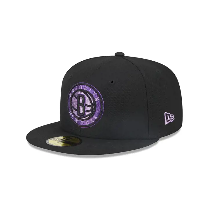 BROOKLYN NETS 5950 METALLICPOP NOIR/VIOLET