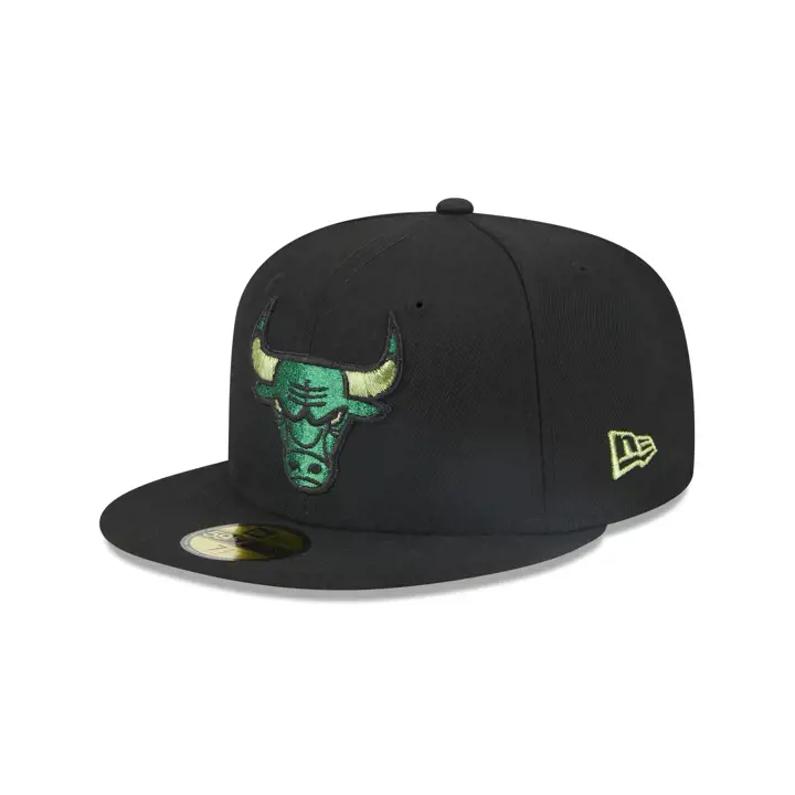 CHICAGO BULLS 5950 METALLICPOP NOIR/VERT