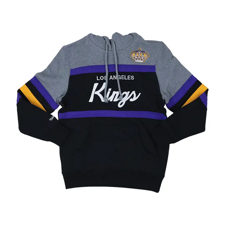 Los Angeles Kings NHL M&N Sweat à capuche Headcoach gry/blk