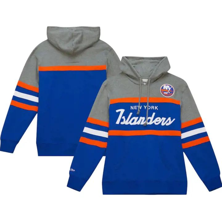 New York Islanders NHL M&N Sweat à capuche Headcoach GRY