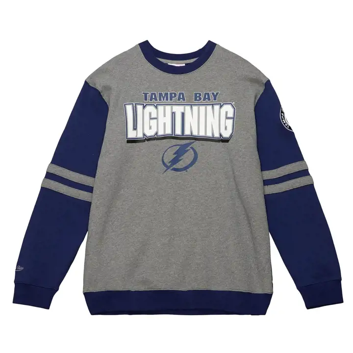Tampa Bay Lightning NHL M&N All Over Crew gris/bleu