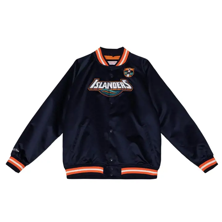 Veste Légère en Satin M&N NHL Islanders MARINE