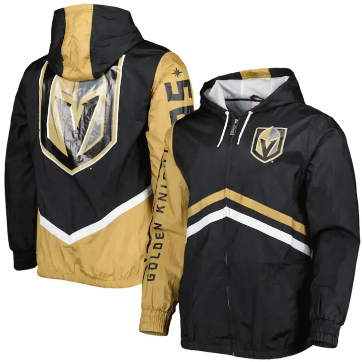 Coupe-vent M&N Undeniable Vegas Golden Knights NHL noir
