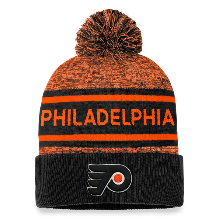 PHILADELPHIA FLYERS 23 NHL AP Bonnet à pompon et revers BLK