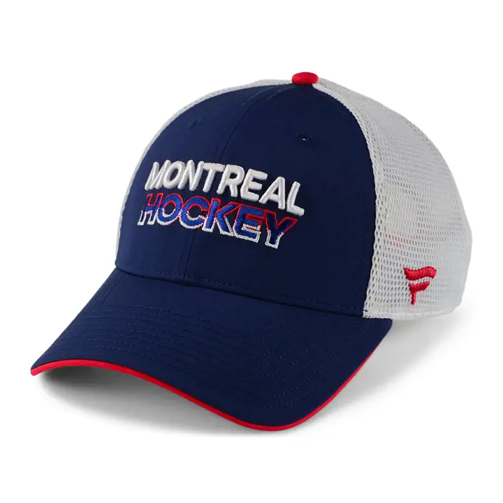MONTREAL CANADIENS 23 LNH AP Casquette ajustée camionneur BLEU MARINE