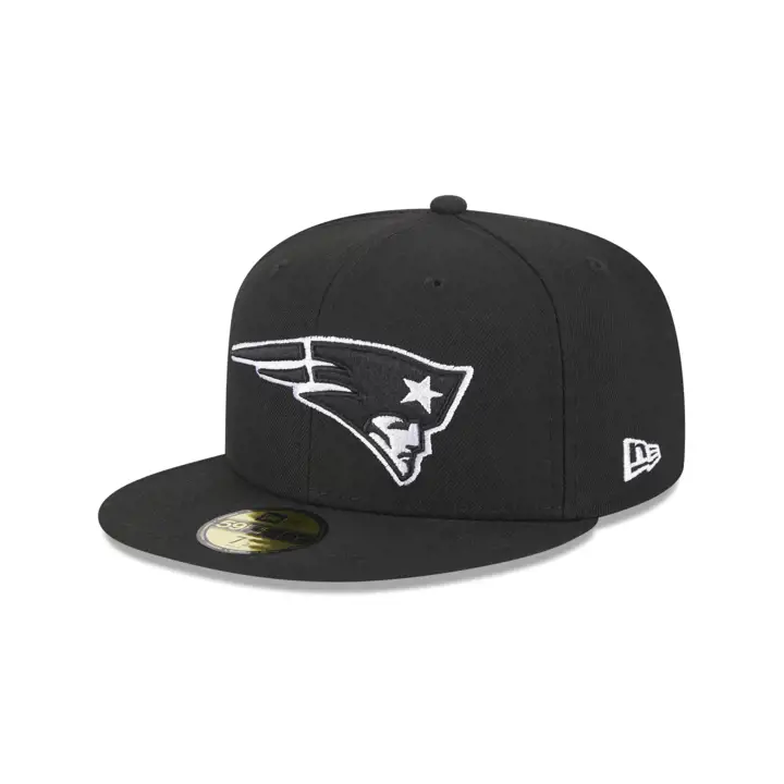 NEW ENGLAND PATRIOTS 5950 SIDEPATCHBW BLK