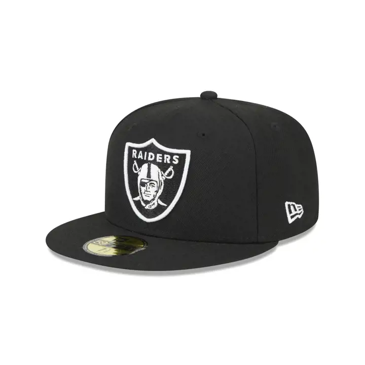 LAS VEGAS RAIDERS 5950 SIDEPATCHBW NOIR