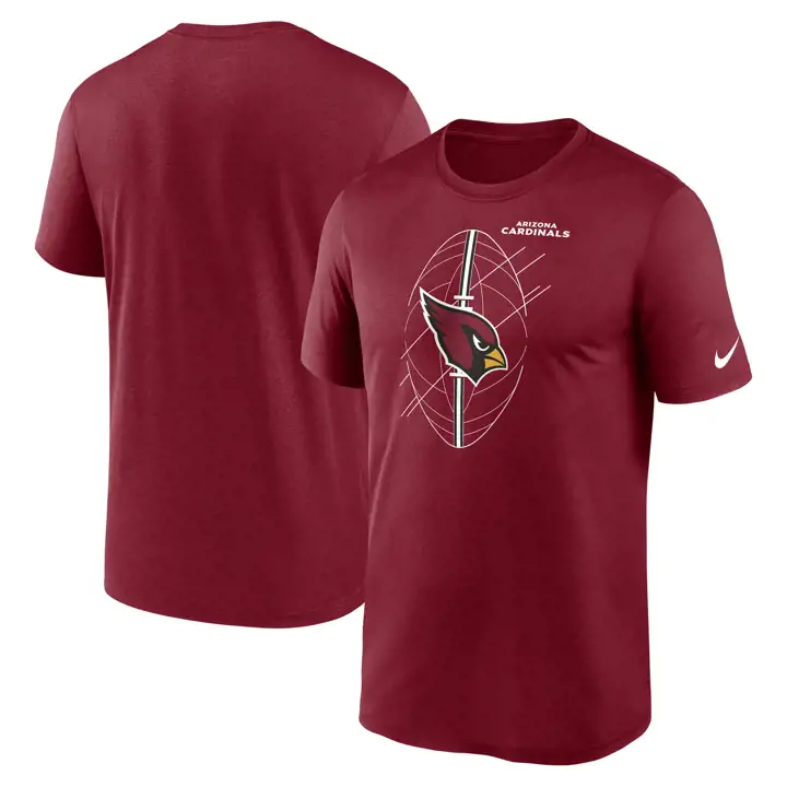 T-shirt icône légende NFL Arizona Cardinals 23 rouge