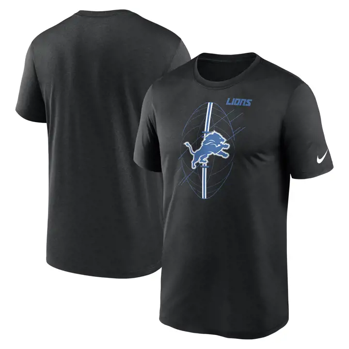 T-shirt icône légende NFL Detroit Lions 23 noir