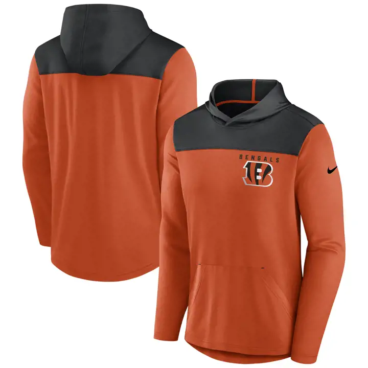 Sweat à capuche Cincinnati Bengals NFL Athletic Lock Up 23  org/blk