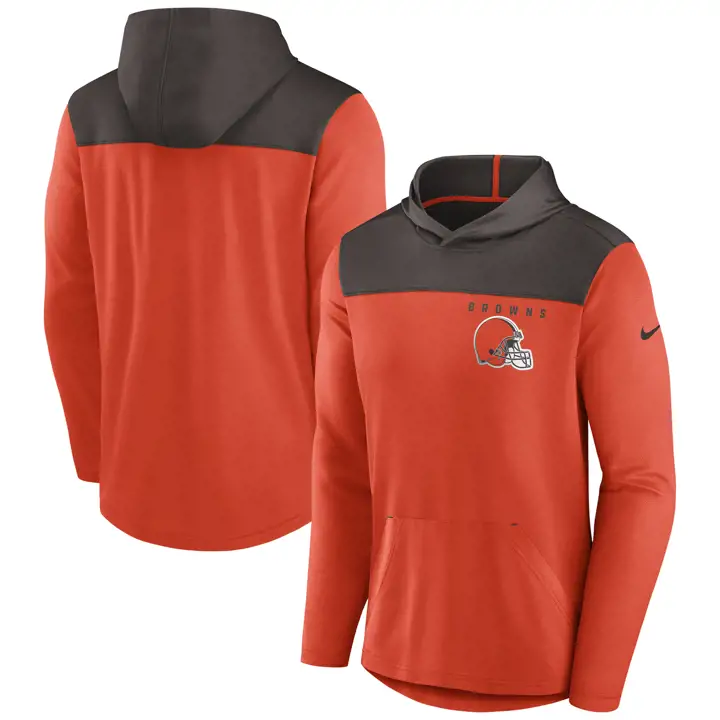 Cleveland Browns NFL Sweatshirt à capuche Athletic Lock Up 23 org/brn