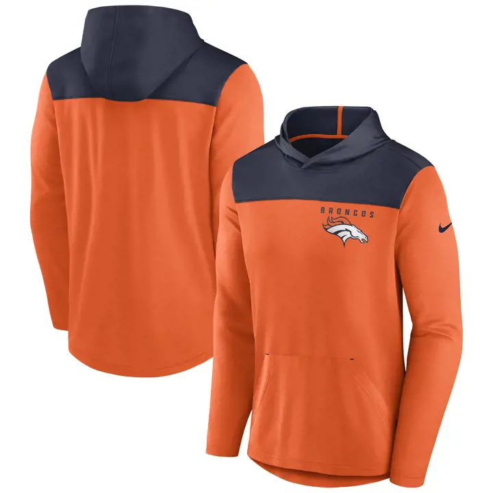 Sweat à capuche zippé Denver Broncos NFL Athletic 23 org/marine