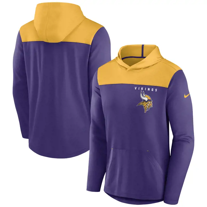 Minnesota Vikings NFL Athletic Lock Up Hoodie 23 pur/gl