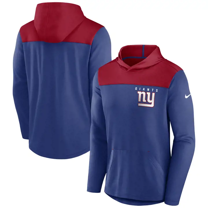 Sweat à capuche New York Giants NFL Athletic Lock Up 23 bleu/rouge