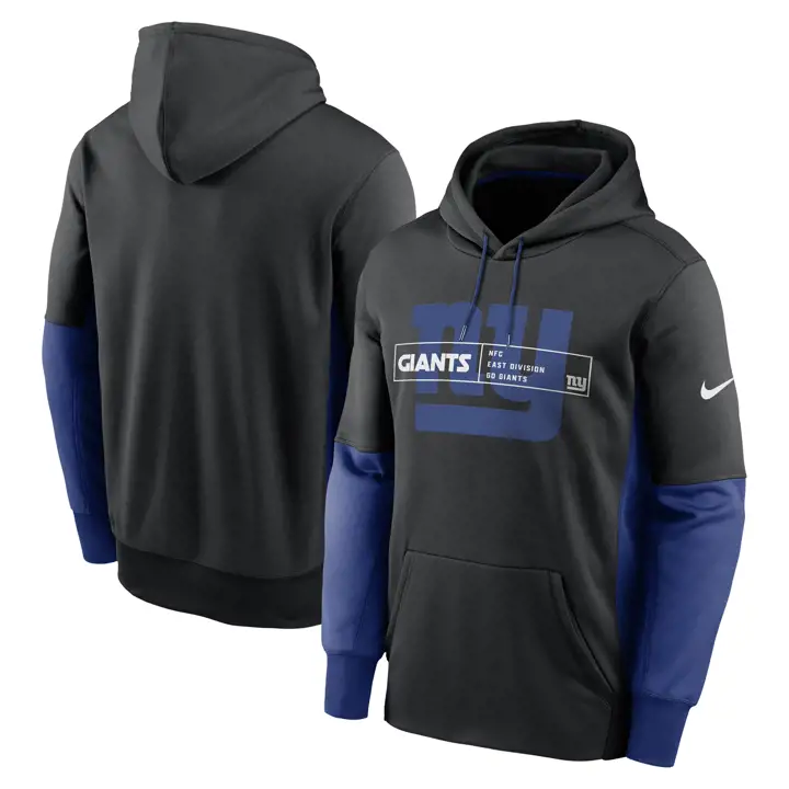 New York Giants NFL Therma Overlap Hoodie 23 noir/bleu