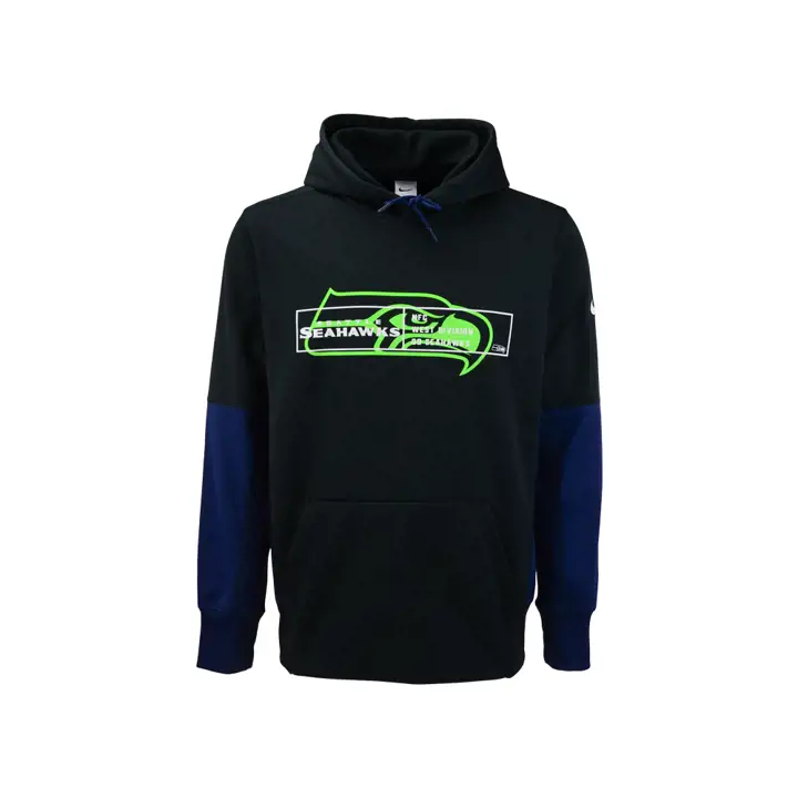 Sweat à capuche Seattle Seahawks NFL Therma Overlap 23 noir/bleu marine