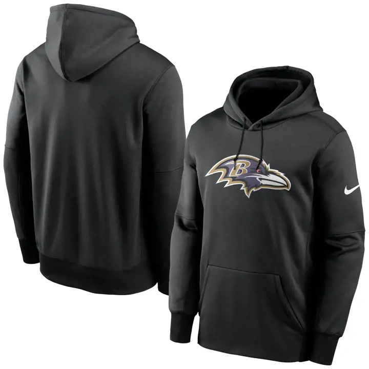 Baltimore Ravens NFL Prime Logo Therma Hoodie 23 noir