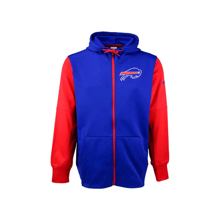 Sweat à capuche zippé NFL Colorblock Buffalo Bills 23 rbl/rouge