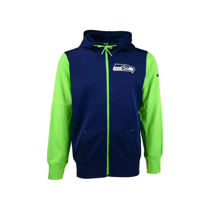 Seattle Seahawks NFL Colorblock FZ Hoodie 23 marine/vert