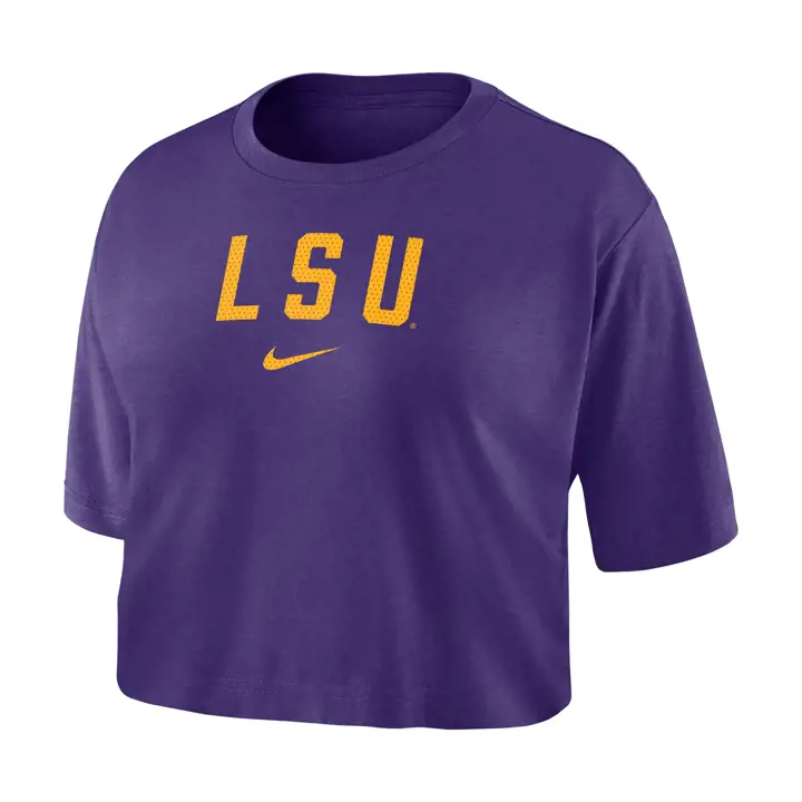 Haut court L.S.U. Nike SS DriFit Logo