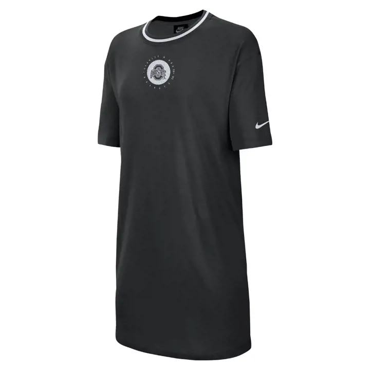 Robe à manches courtes Ohio State Buckeyes pour femme - Noir