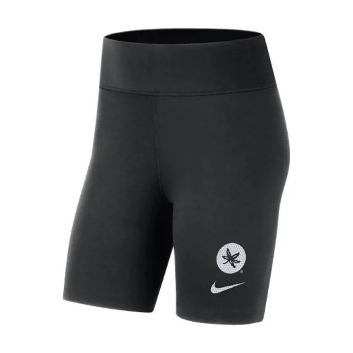 Short pour femme Ohio State Buckeyes, taille mi-haute, 7 pouces, noir