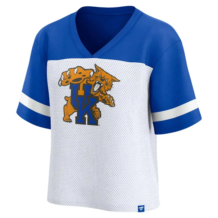 T-shirt en maille Kentucky Wildcats NCAA avec grand logo – Femme – 23 BLANC