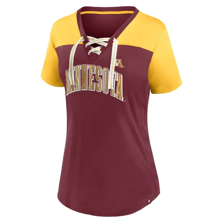 T-shirt à lacets femme NCAA Campus Win Minnesota Golden Gophers