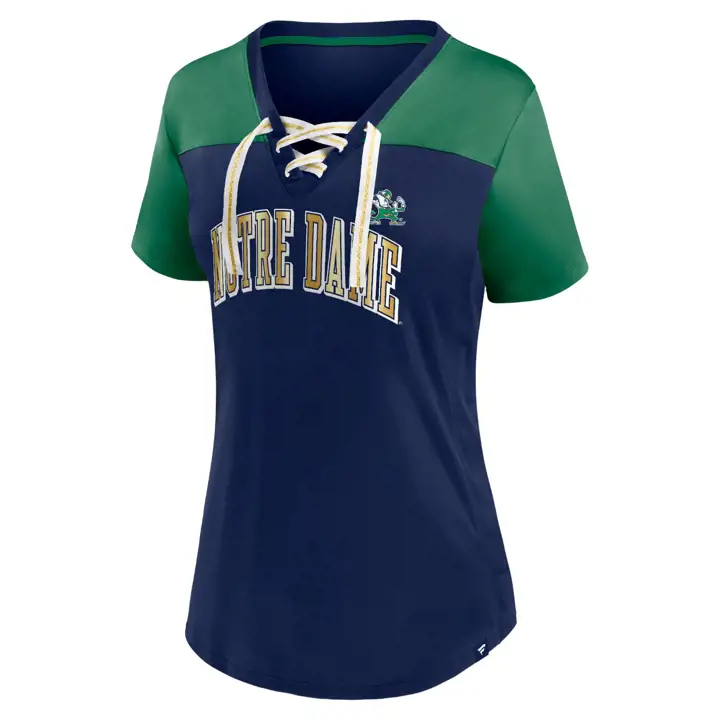 Notre Dame Fighting Irish NCAA Femme Campus Victoire Haut Laçage Te