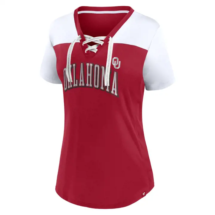 T-shirt lacé à l'effigie des Sooners de l'Oklahoma, victoire sur le campus (femmes), 23 CRIM