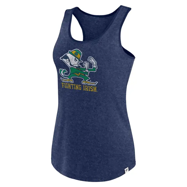 Débardeur mascotte féminine Notre Dame Fighting Irish NCAA 23 MARINE