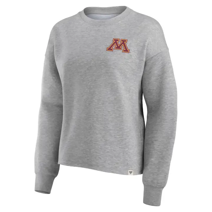 Minnesota Golden Gophers NCAA Femme Ready Play Col Rond 23 GRIS