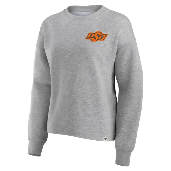 Sweat-shirt ras du cou femme Oklahoma State Cowboys NCAA Ready Play 23 GRY
