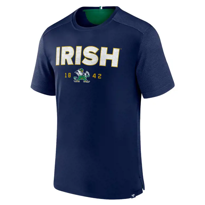 T-shirt Notre Dame Fighting Irish NCAA Defender Rush 23 BLEU MARINE