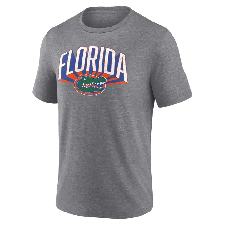 T-shirt en triblend 3D éclatant NCAA Florida Gators 23 GRIS